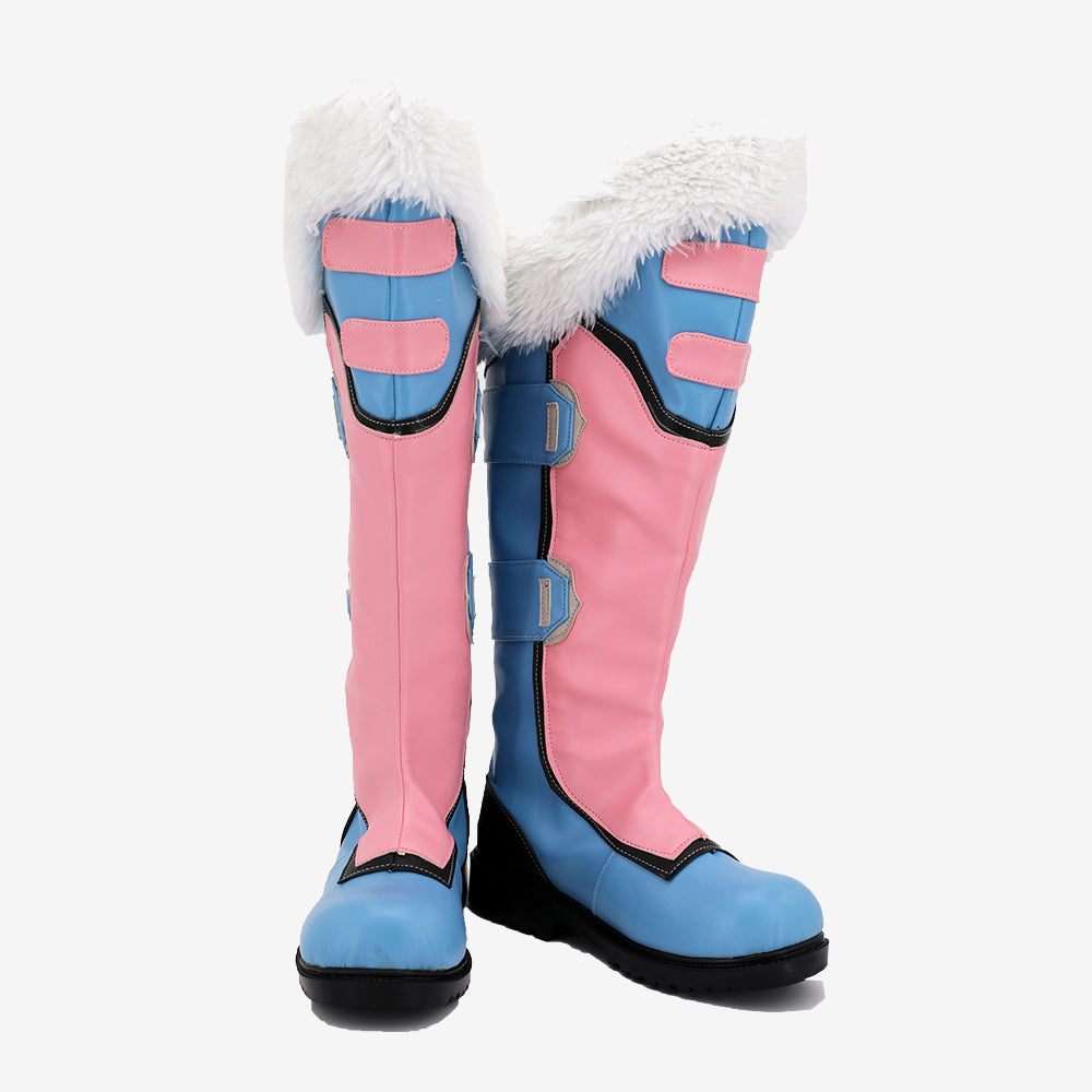 Overwatch OW Mei Snow Plum Skin Shoes Cosplay Women Boots Unibuy