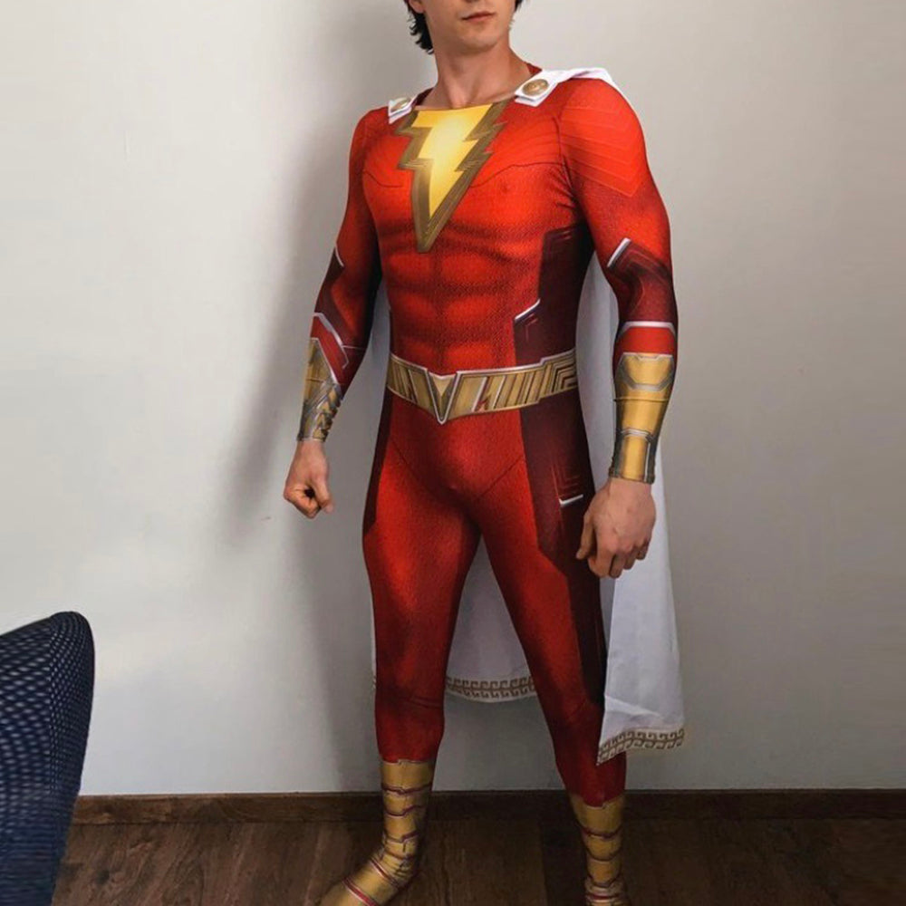 Shazam Fury of the Gods Costume Cosplay Bodysuit Billy Batson Ver 1 Unibuy