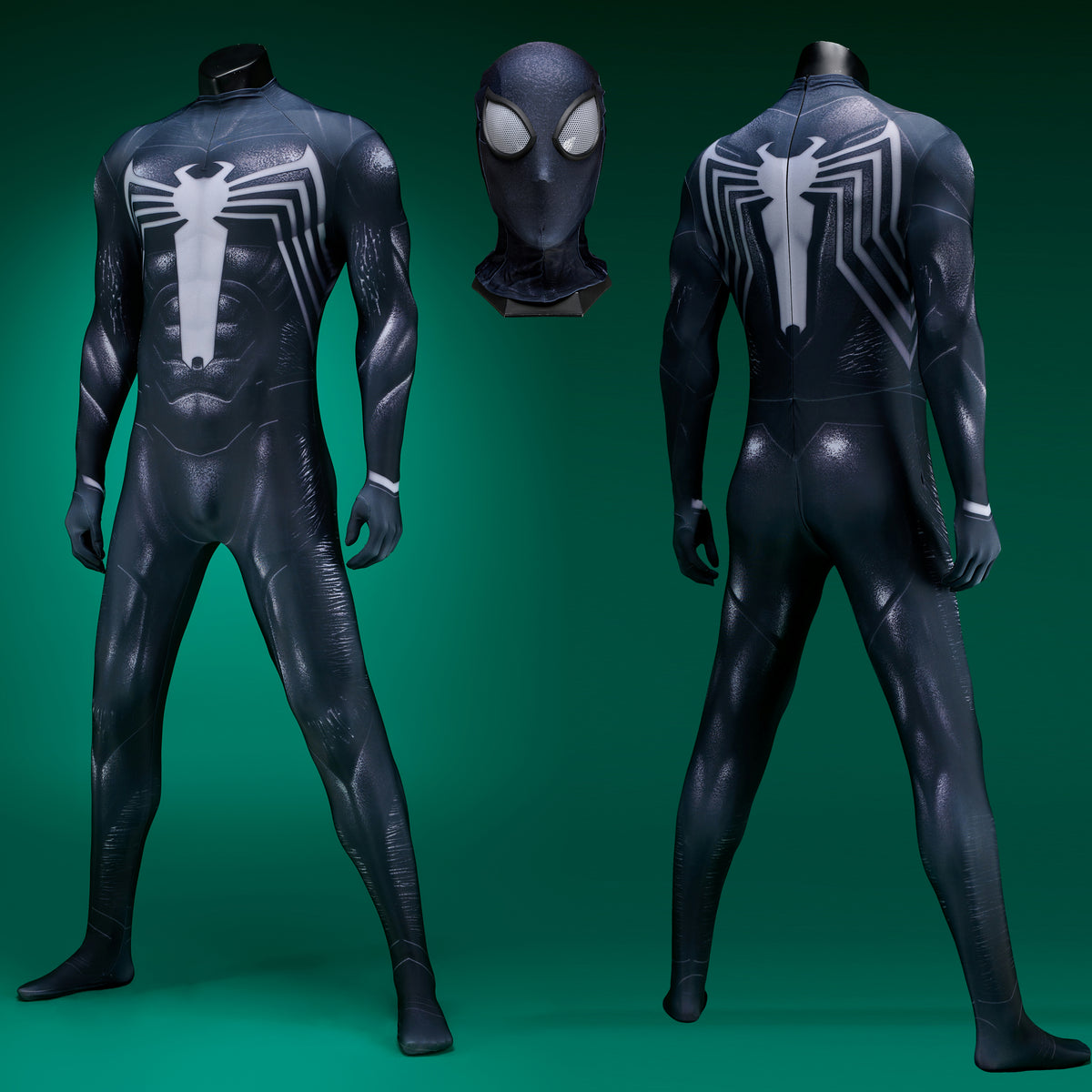 Marvel's Spider-Man 2 Venom Black Symbiote Suit Costume Cosplay