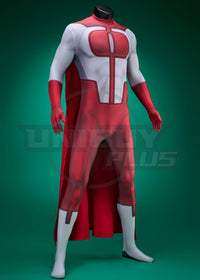 Mortal Kombat 1 Omni-Man Costume Cosplay Suit With Cloak Nolan Grayson