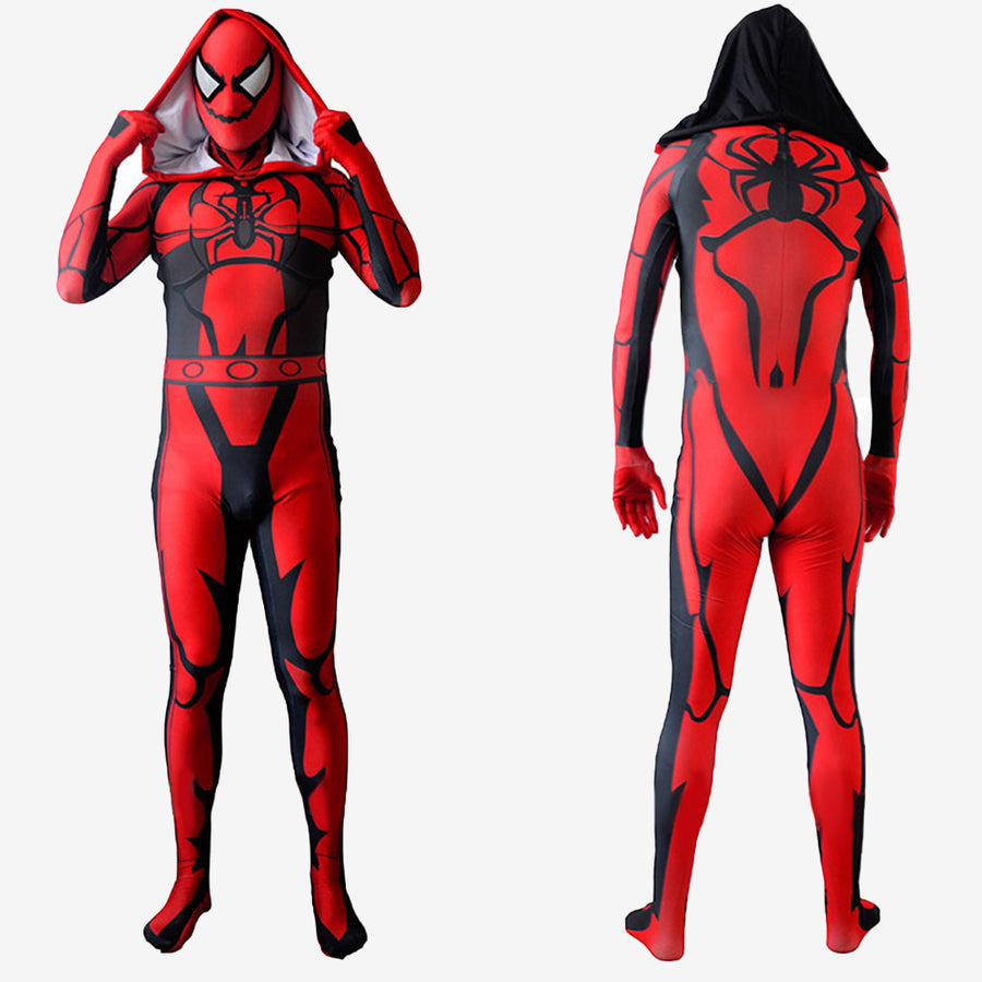 Venom Costume Cosplay Suit Cool Agent Carnage Bodysuit For Men Kids
