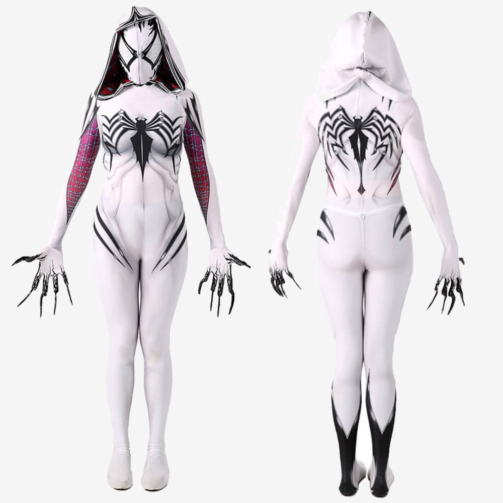 Spider Gwen Stacy Venom Costume Cosplay Suit Outfit For Kids Adult Unibuy