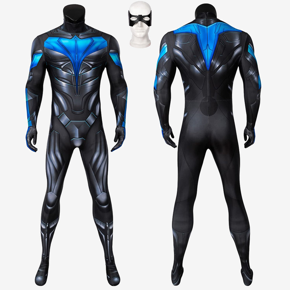 Blue V Costume Cosplay Suit Dick Grayson Titans Season 1 Men Outfit UnibuyPlus