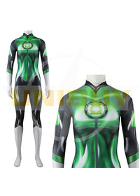 Green Lantern Jessica Cruz Cosplay Suit Bodysuit For Adult Kids