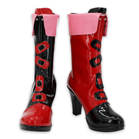 Jester Girl Shoes Cosplay Suicide Squad ISEKAI Women Boots