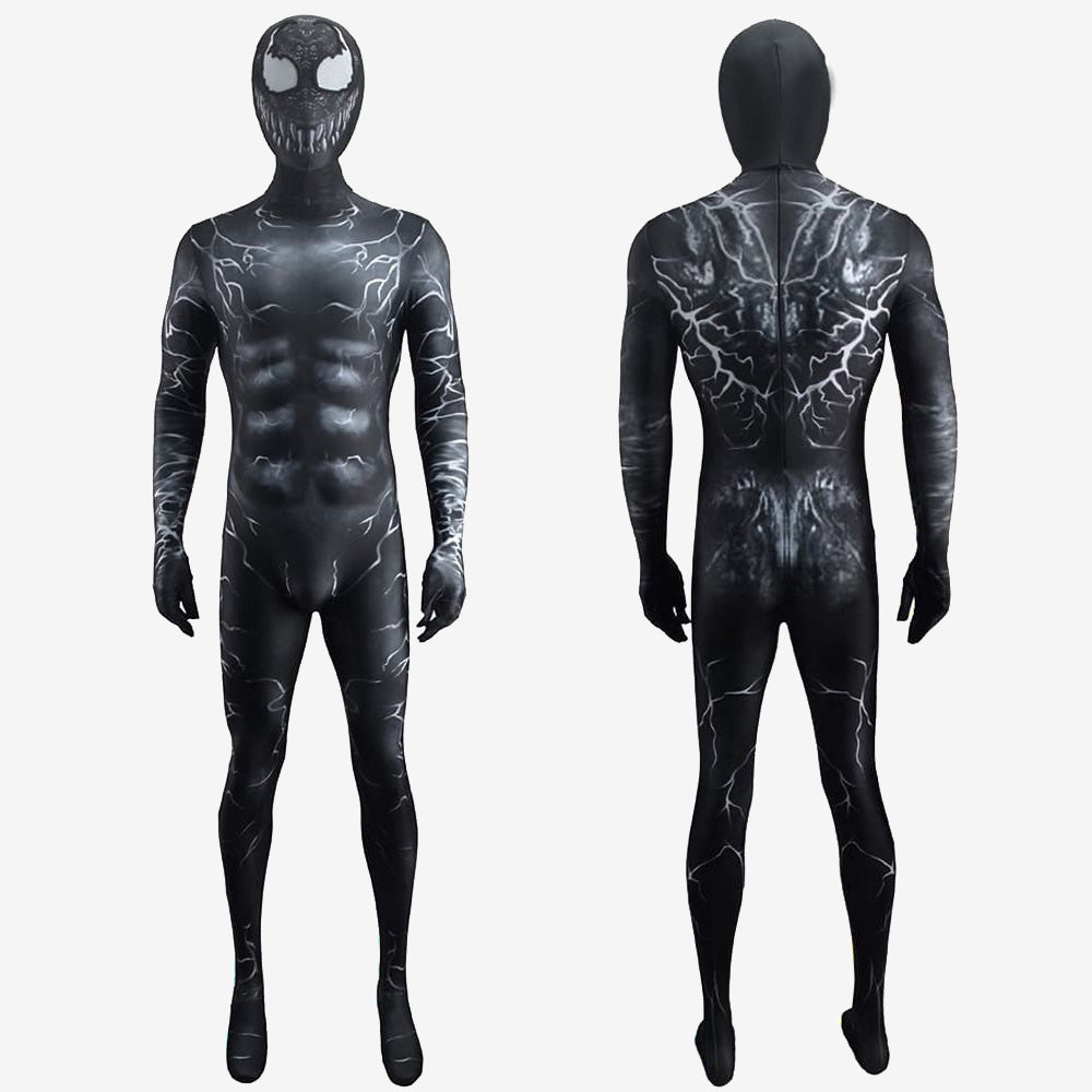 Venom Costume Cosplay Eddie Brock Jumpsuit For Kids Adult Unibuyplus