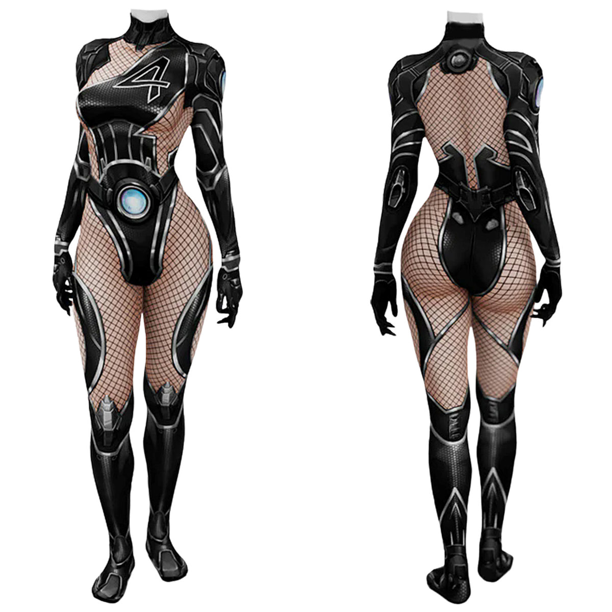 Marvel Rivals Invisible Woman 006 Costume Cosplay Suit Bodysuit For Kids Adult