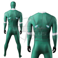 Gekisou Sentai Carranger Green Racer Bodysuit Cosplay Costume For Kids Adult