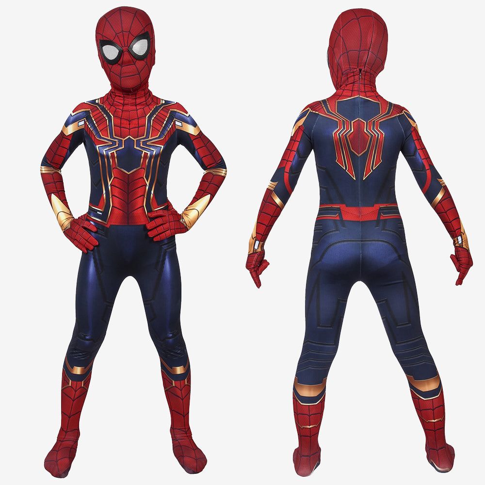 Iron Spider-Man Costume Cosplay Suit Kids Peter Parker Avengers Endgame UnibuyPlus