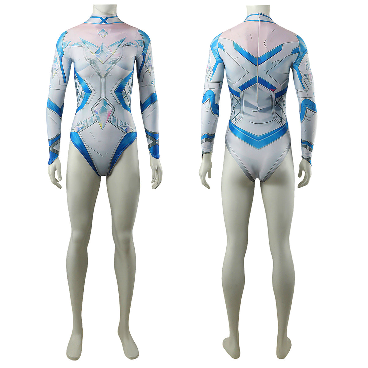 Marvel Rivals White Queen Costume Cosplay Suit Bodysuit Emma Frost For Kids Adult