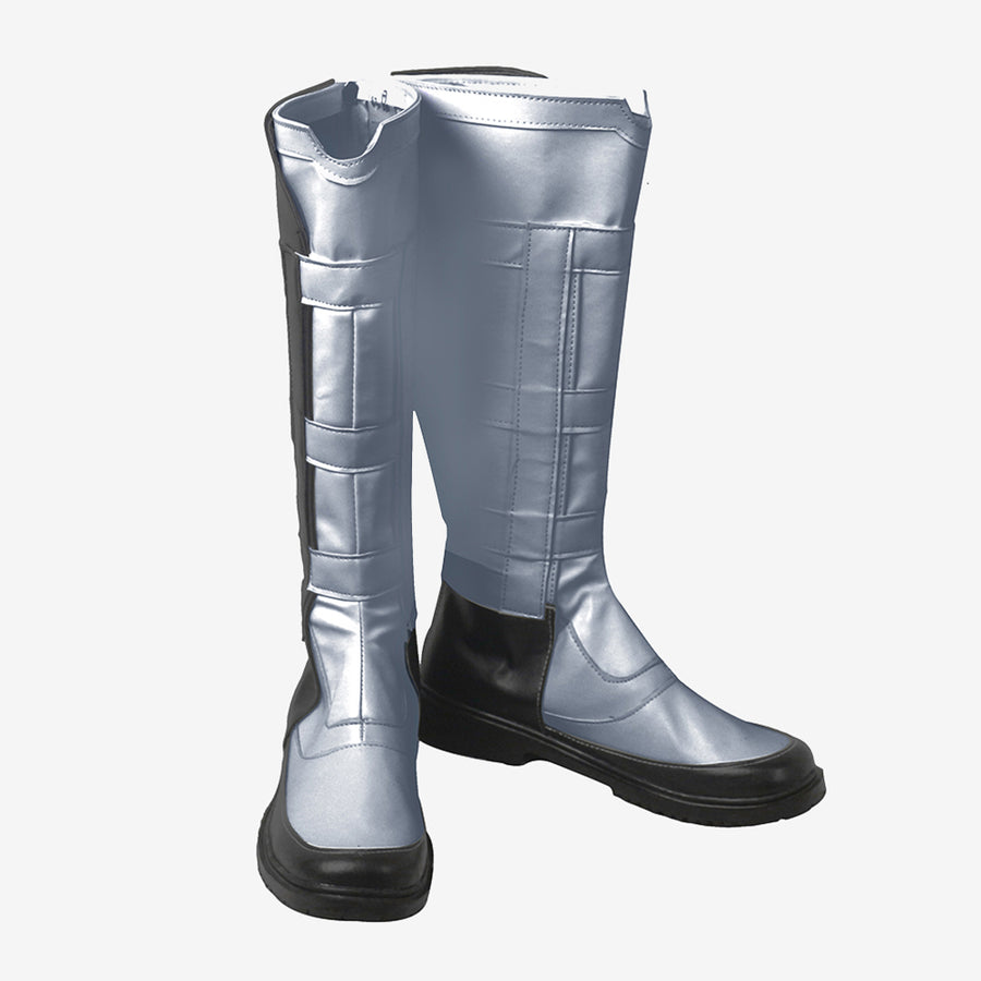 Avengers Endgame Quantum Realm Shoes Cosplay Men Boots Silver Version