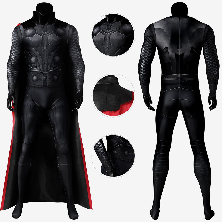 Avengers Infinity War Thor Costume Cosplay Suit With Cloak